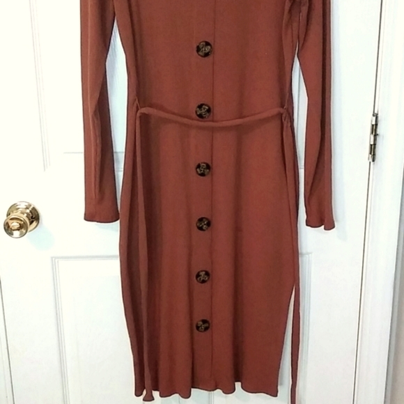 2/$15 Ribbed midi dress - Picture 2 of 3
